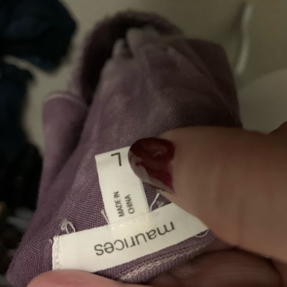NWOT Maurices Ombré Purple Top - Picture 4 of 5